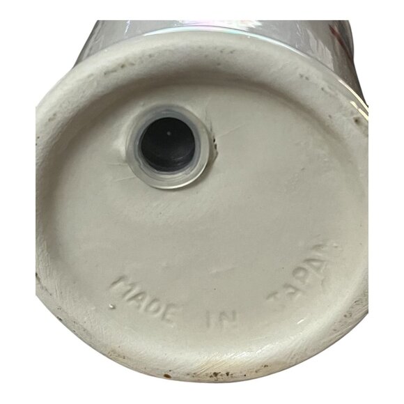 Vintage Made in Japan Ceramic Floral Salt and Pepper Shakers with Handles – Pink - Picture 6 of 6